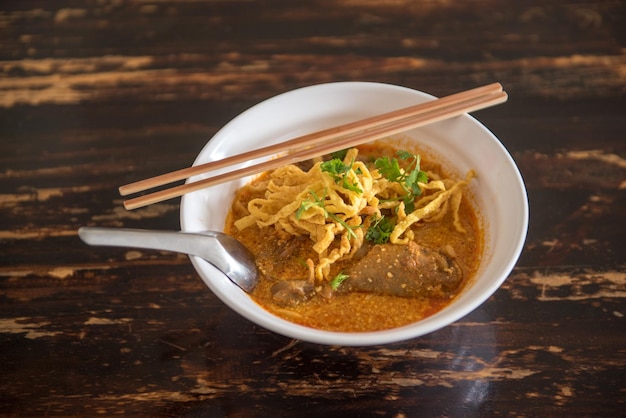 Photo high angle view of meal served in bowl