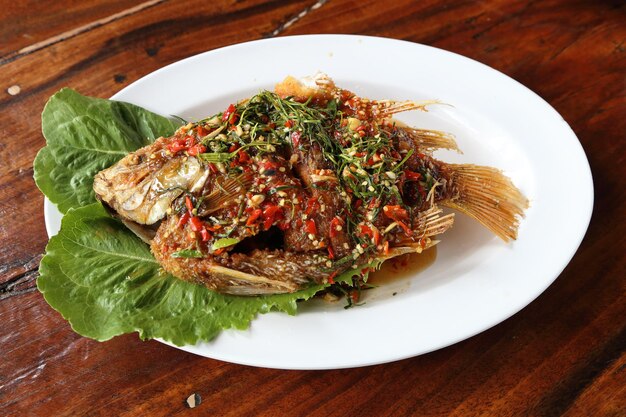 High angle view of meal served in plate