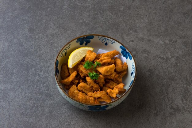 Photo high angle view of meal served in plate