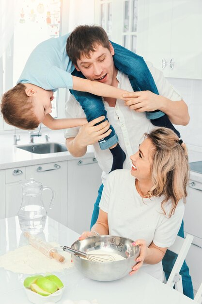 High angle view of mother and daughter sitting at home