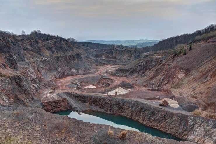 Photo high angle view of mountain range