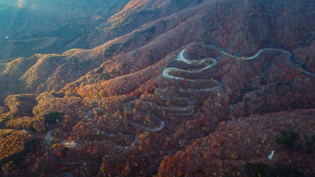 Foto vista ad alta angolazione di una montagna