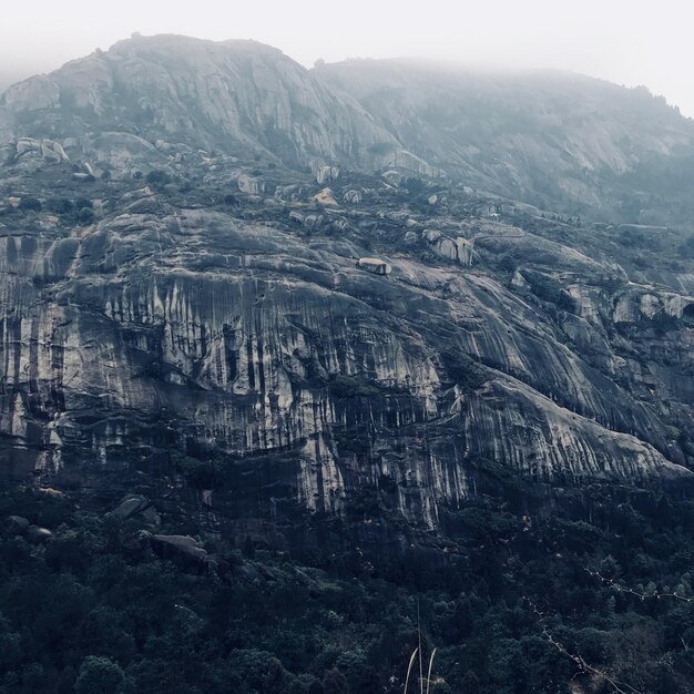 High angle view of mountains