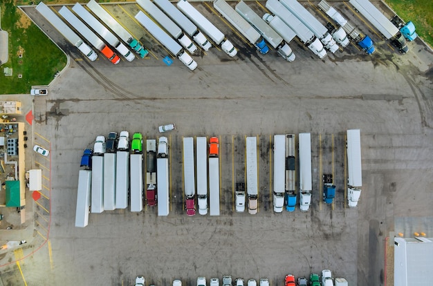 Foto vista ad alto angolo dell'edificio multicolore