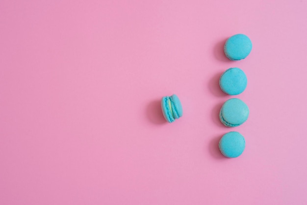 High angle view of multi colored candies on table