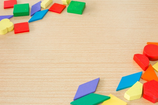 High angle view of multi colored paper on table