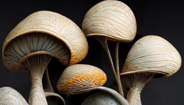 High Angle View Of Mushrooms In Basket food