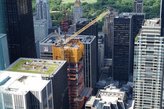 写真 都市の建物の高角度のビュー