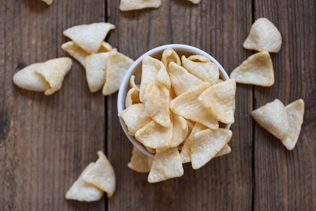 写真 テーブルの上のクッキーの高角度のビュー