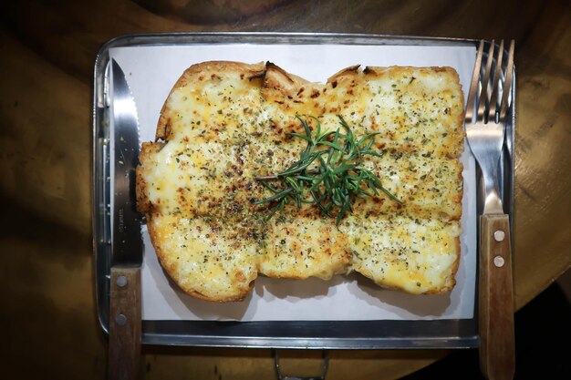 写真 皿の中の食料の高角度の視点