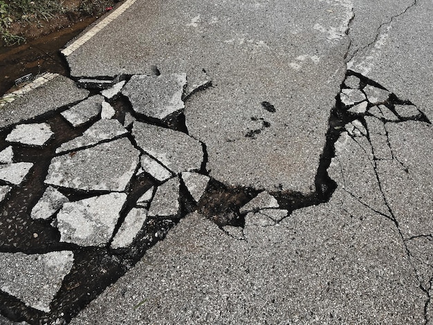 写真 歩道の高角度のビュー