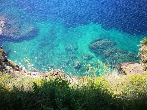 写真 海岸の高角度の景色