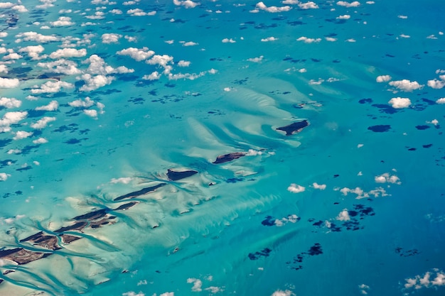 写真 海の高角度の眺め