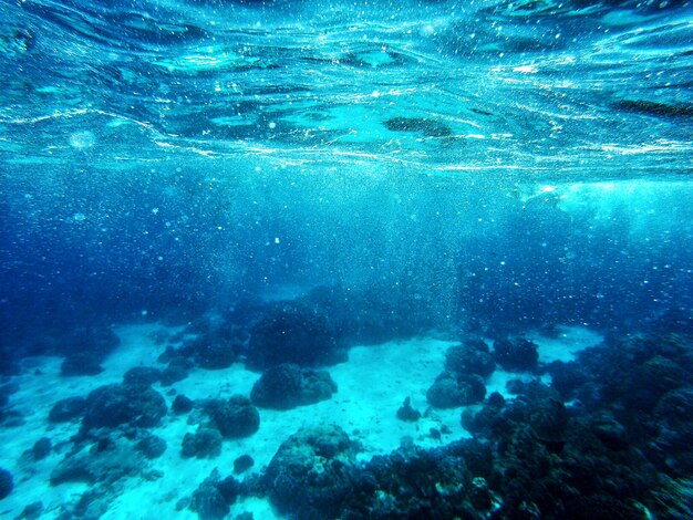 写真 海の高角度の眺め