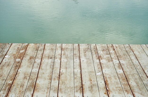 写真 湖の木の高角度の景色