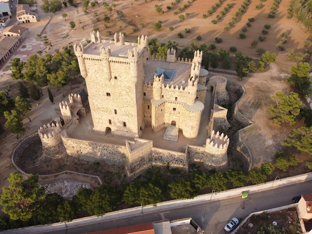 Foto vista ad alto angolo del vecchio edificio