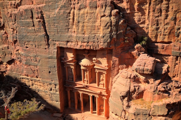 Foto vista ad alto angolo delle vecchie rovine