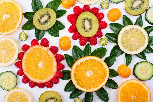 Photo high angle view of orange fruits