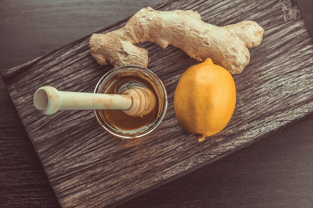 Photo high angle view of orange on table