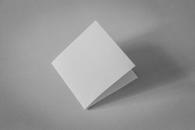 high angle view of paper on gray background