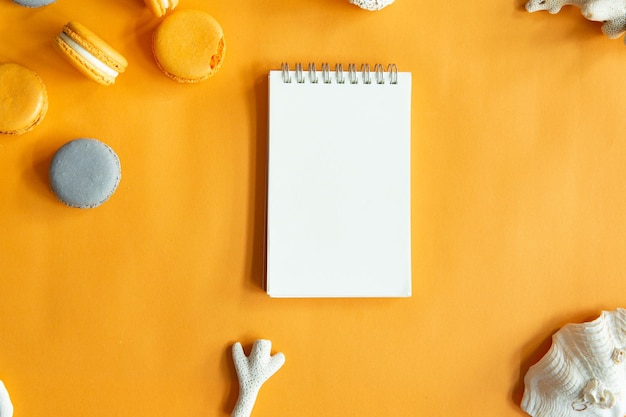 High angle view of paper on table