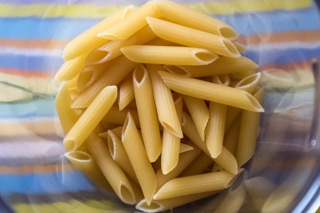 High Angle View Of Pasta