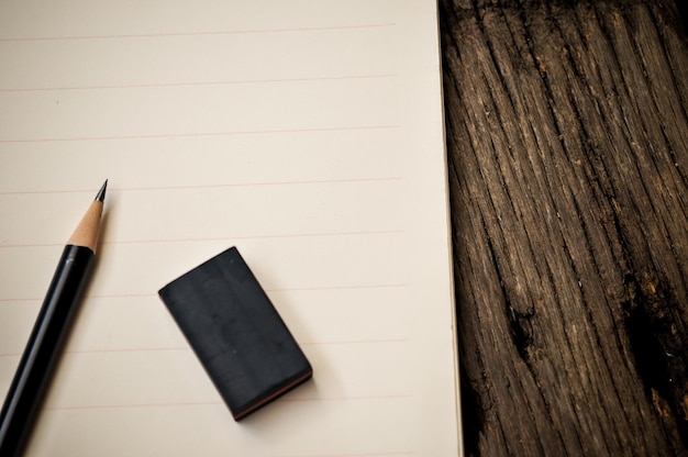 High angle view of pen on table