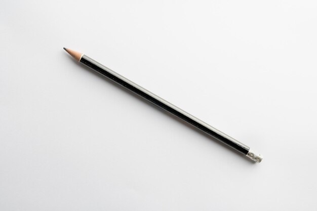 Photo high angle view of pencil against white background