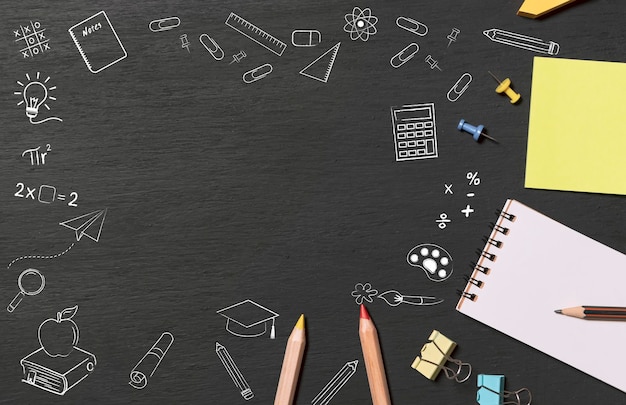 High angle view of pencil on table