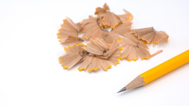 Photo high angle view of pencils on white background