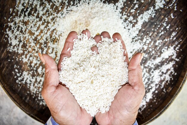 Foto vista ad alto angolo della persona che prepara il cibo