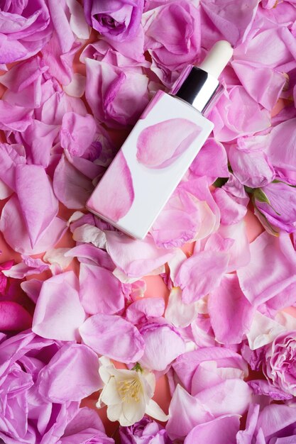 Photo high angle view of pink flowering plant