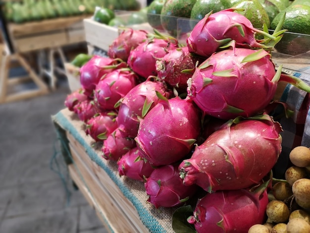 High angle view of pink for sale in market