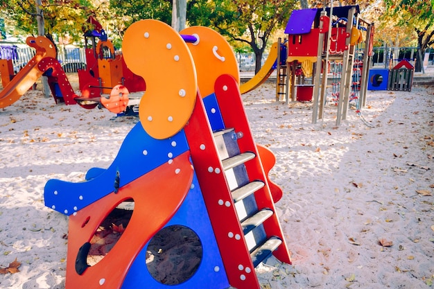 Photo high angle view of playground