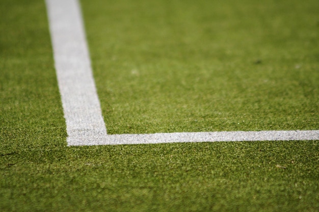 High angle view of playing field