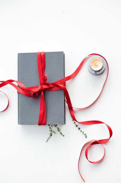 High angle view of presents on white background