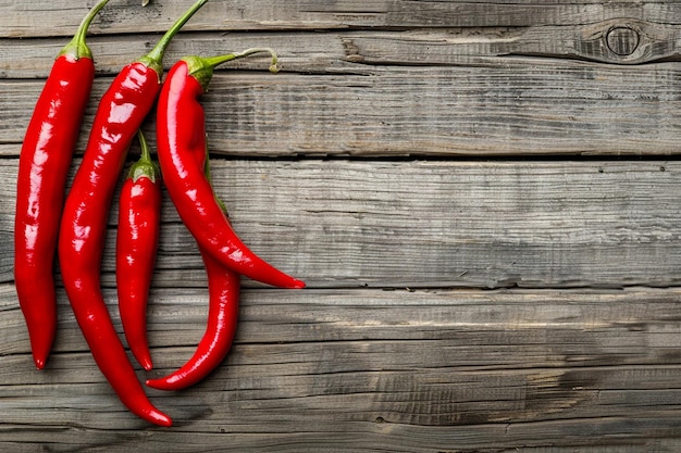 High angle view of red chili pepper on table