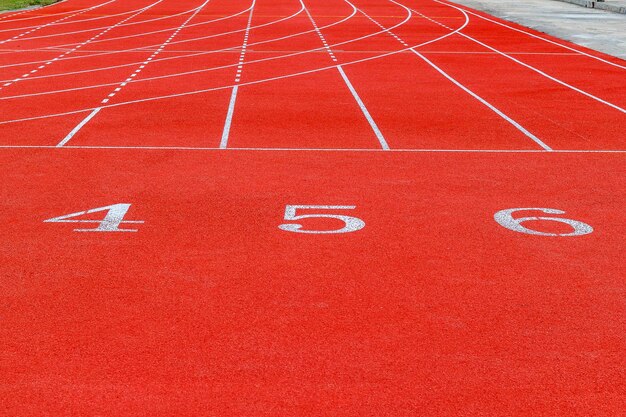 High angle view of red running on street