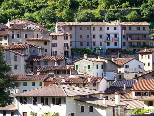 Foto vista ad alto angolo degli edifici residenziali