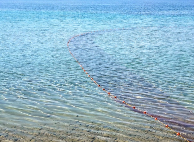 High angle view of rippled water in sea