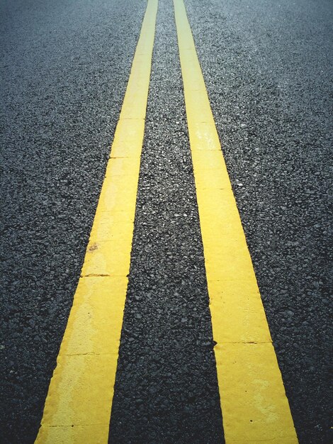 High angle view of road