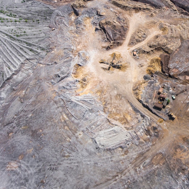 Foto vista ad alto angolo della formazione rocciosa