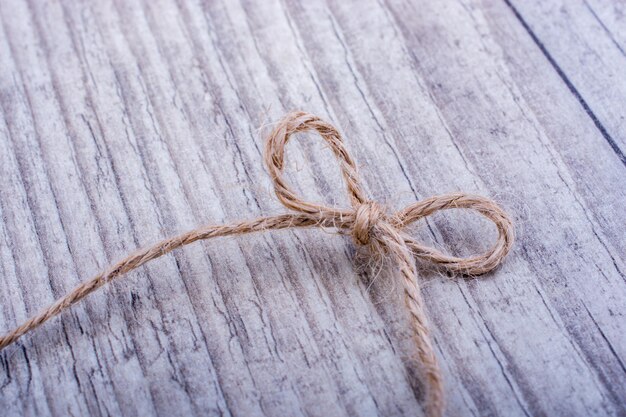 Photo high angle view of rope on table