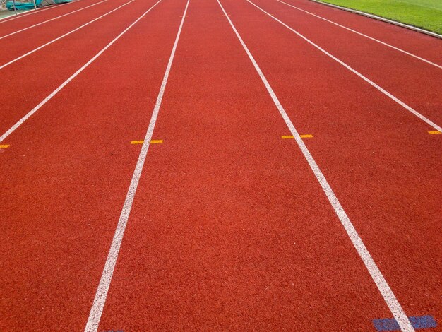 Photo high angle view of running track