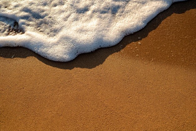 High angle view of sand on beach