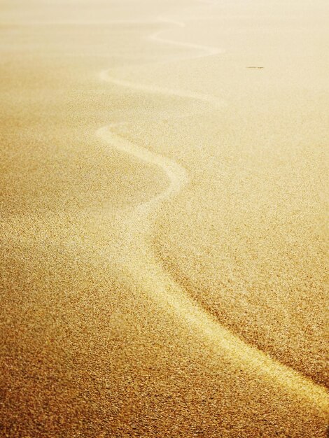 Photo high angle view of sandy beach