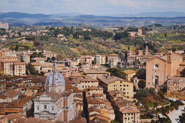 Foto vista ad alta angolazione di santa maria in provenzano