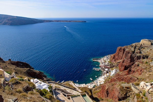 Foto vista ad alto angolo del mare contro il cielo