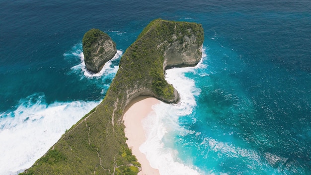 High angle view of sea against sky