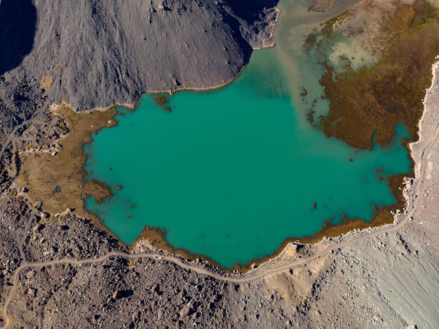 High angle view of sea shore